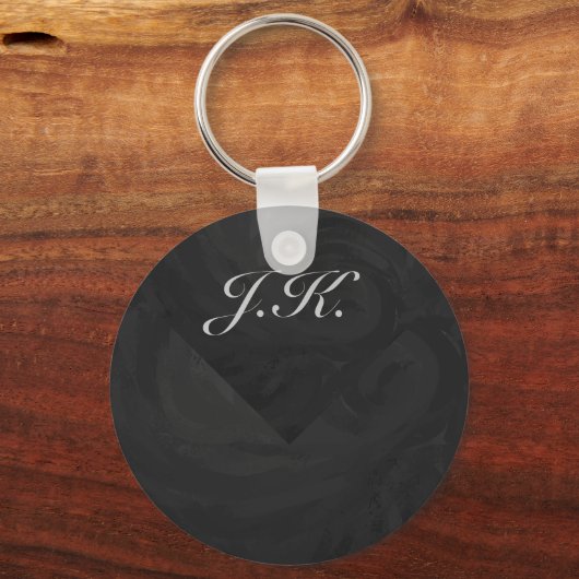 Kohl Black Monogram persoonlijk Sleutelhanger (Voorkant)