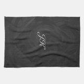Kohl Black Monogram persoonlijk Theedoek (Horizontaal)