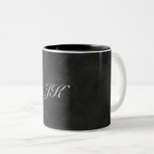 Kohl Black Monogram persoonlijk Tweekleurige Koffiemok (Voorkant rechts)