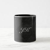 Kohl Black Monogram persoonlijk Tweekleurige Koffiemok (Center)