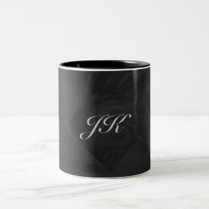 Kohl Black Monogram persoonlijk Tweekleurige Koffiemok