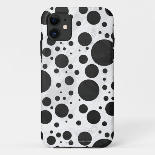 Kohl Black Polka Dot Pattern Case-Mate iPhone Case (Achterkant)