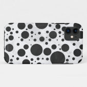 Kohl Black Polka Dot Pattern Case-Mate iPhone Case (Achterkant (horizontaal))