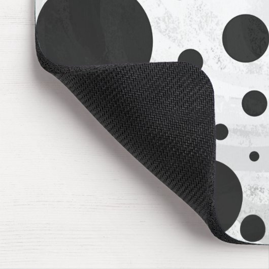 Kohl Black Polka Dot Pattern Muismat (Hoek)