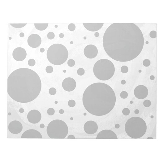 Kohl Black Polka Dot Pattern Notitieblok (Voorkant)