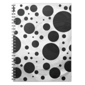 Kohl Black Polka Dot Pattern Notitieboek (Voorkant)