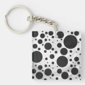 Kohl Black Polka Dot Pattern Sleutelhanger (Voorkant)
