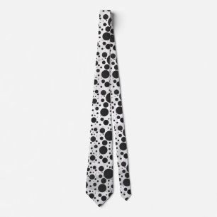 Kohl Black Polka Dot Pattern Stropdas