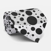 Kohl Black Polka Dot Pattern Stropdas (Opgerold)