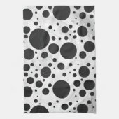Kohl Black Polka Dot Pattern Theedoek (Verticaal)