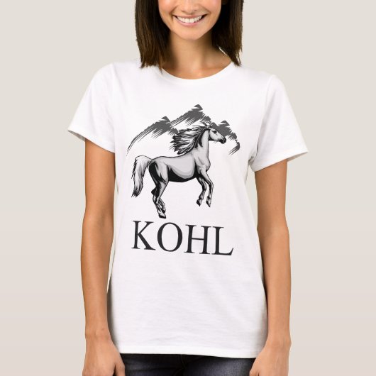 Kohl Colt Logo_BW en Text T-shirt (Voorkant)