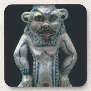 Kohl-pot in de vorm van de god Bes in het nieuwe K Drankjes Onderzetter