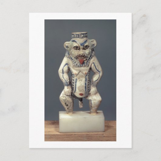 Kohl Pot, met de afbeelding van de Egyptische huis Briefkaart (Voorkant)