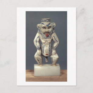 Kohl Pot, met de afbeelding van de Egyptische huis Briefkaart