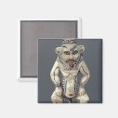 Kohl Pot, met de afbeelding van de Egyptische huis Magneet (Voorkant / Achterkant)