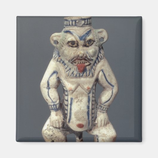 Kohl Pot, met de afbeelding van de Egyptische huis Magneet (Voorkant)