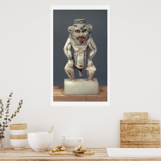 Kohl Pot, met de afbeelding van de Egyptische huis Poster (Keuken)