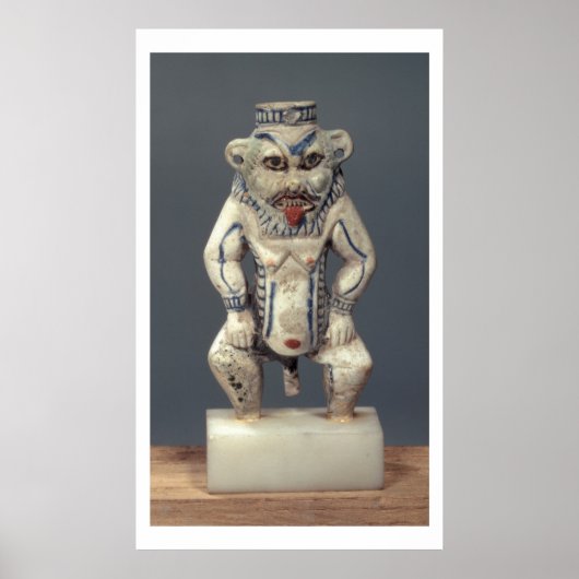 Kohl Pot, met de afbeelding van de Egyptische huis Poster (Voorkant)