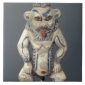 Kohl Pot, met de afbeelding van de Egyptische huis Tegeltje (Voorkant)