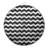Kohl Zwarte Chevron Patroon Dartbord (Voorkant)