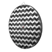 Kohl Zwarte Chevron Patroon Dartbord (Voorkant Rechts)