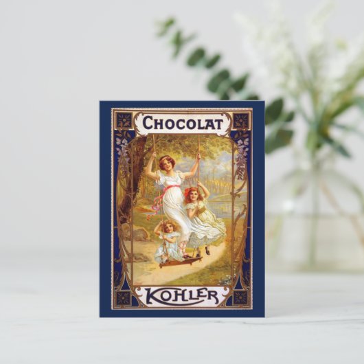  Kohler Chocolat Advertisement Briefkaart (Staand voorkant)