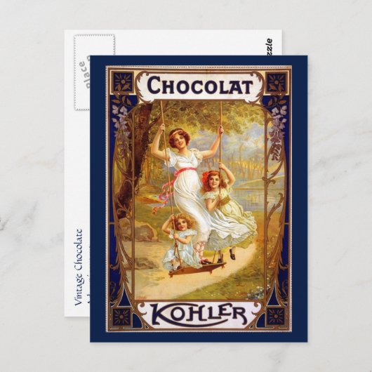  Kohler Chocolat Advertisement Briefkaart (Voorkant / Achterkant)