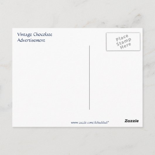  Kohler Chocolat Advertisement Briefkaart (Achterkant)