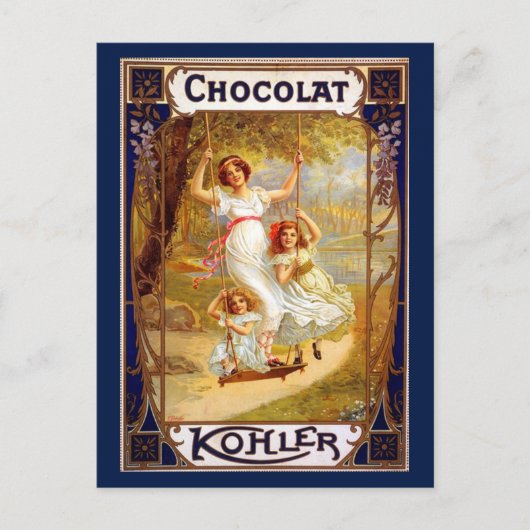  Kohler Chocolat Advertisement Briefkaart (Voorkant)