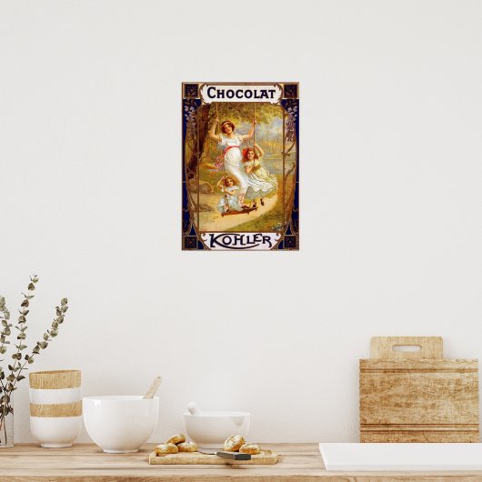  Kohler Chocolat Advertisement Poster (Keuken)