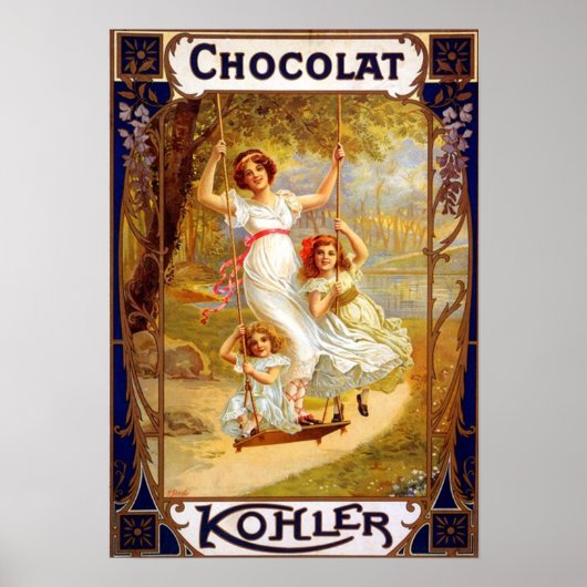 Kohler Chocolat Advertisement Poster (Voorkant)