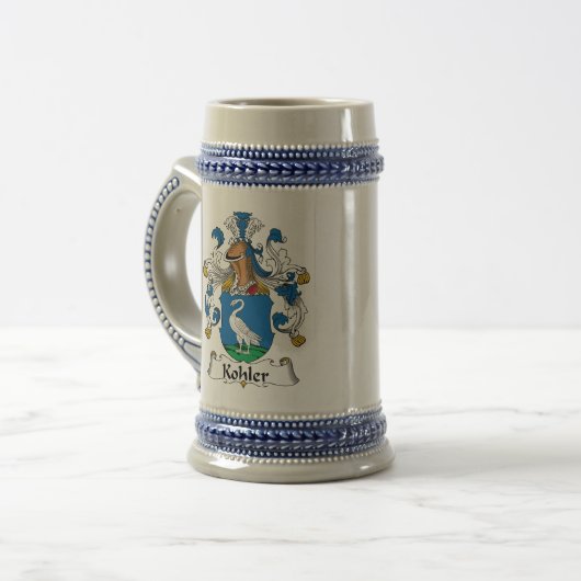 Kohler Family Crest Bierpul (Voorkant links)