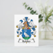 Kohler Family Crest Briefkaart (Staand voorkant)