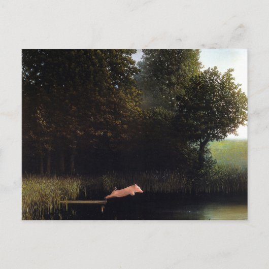 Kohler Pig Painting Briefkaart (Voorkant)