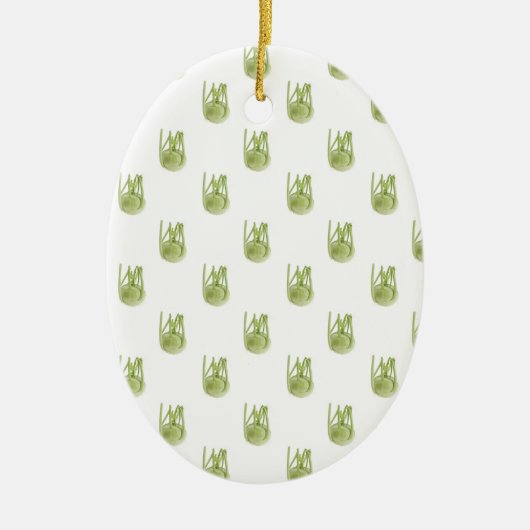Kohlrabi wallpaper keramisch ornament (Voorkant)