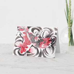 koi02greetingcard5.5by4 kaart