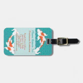  Koi Aangepast Bagagelabel (Voorkant horizontaal)