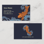 Koi (achtergrond marine) visitekaartje (Voorkant / Achterkant)