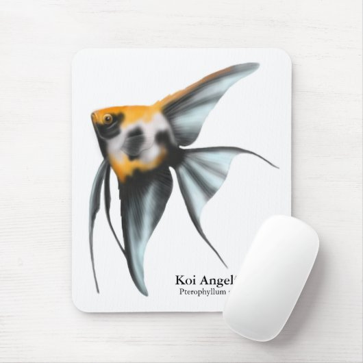 Koi Angelfish Mousepad Muismat (Met muis)