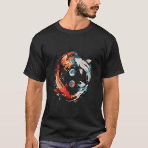 Koi Aziatische Karper Yin Yang Japanse Koi Karper T-shirt