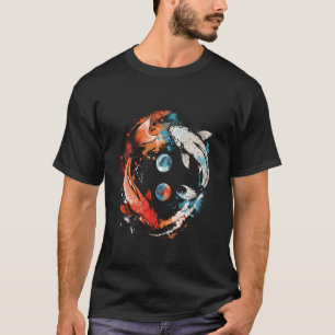 Koi Aziatische Karper Yin Yang Japanse Koi Karper T-shirt