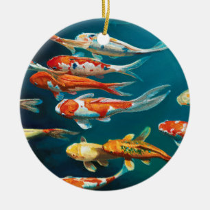 Koi Ballet - Keramisch Ornament