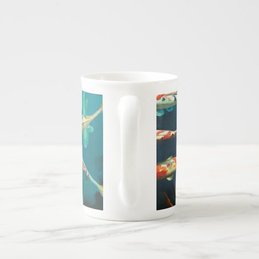 Koi Ballet - Porselein Kop (Achterkant)