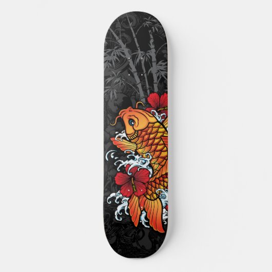 Koi Bamboo Persoonlijk Skateboard (Voorkant)