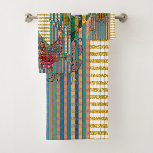 Koi Bathroom Towel Set Bad Handdoek (Insitu)