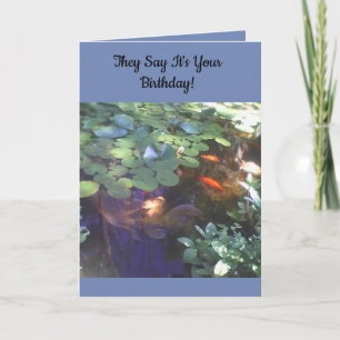 Koi Birthday Card Kaart