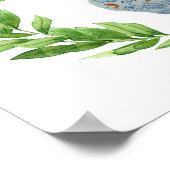 Koi Blue en White Ginger Jar Art Print Poster (Hoek)