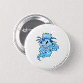 Koi Blue Ronde Button 5,7 Cm (Voorkant /achterkant)