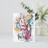 Koi-briefkaart afspelen briefkaart (Staand voorkant)