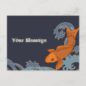 Koi-Briefkaart (marine) Briefkaart (Voorkant)